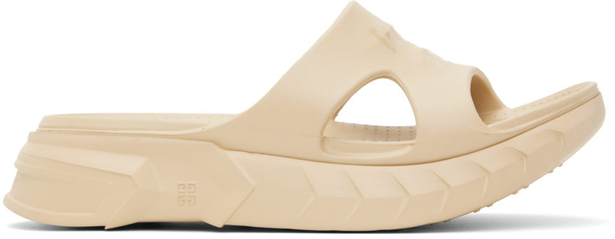 Shop Givenchy Beige Marshmallow Sandals In 250-beige