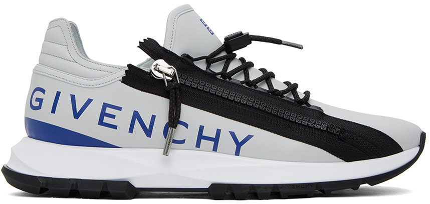 Shop Givenchy Gray Spectre Sneakers In 063-grey/blue