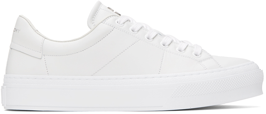 Givenchy White City Sport Sneakers In 100-white