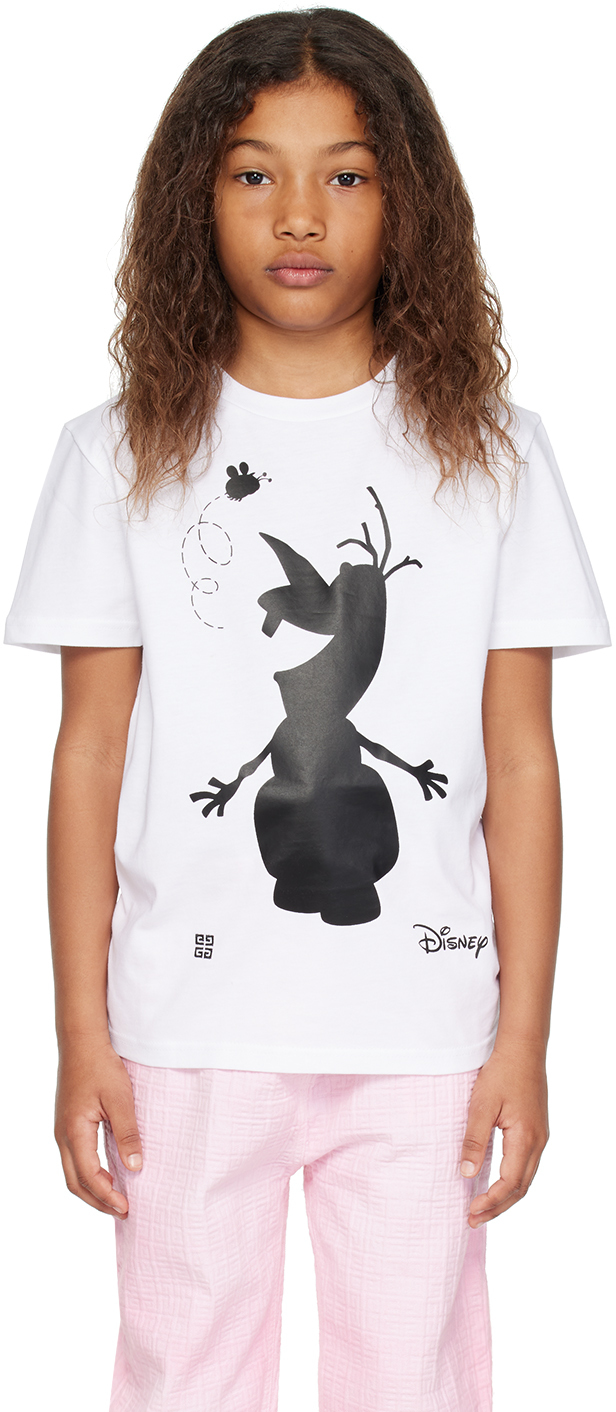 Shop Givenchy Kids White Olaf T-shirt In 10p Blanc