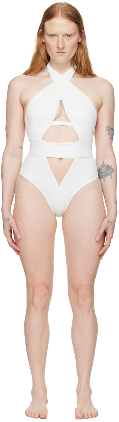 White Anja One-Piece Swimsuit