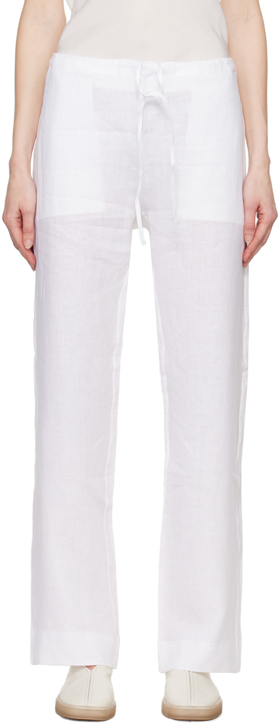 Gabriela Coll Garments: White No.198 Trousers