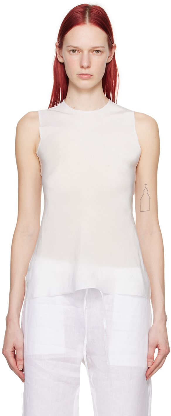 Gabriela Coll Garments White No.256 Tank Top