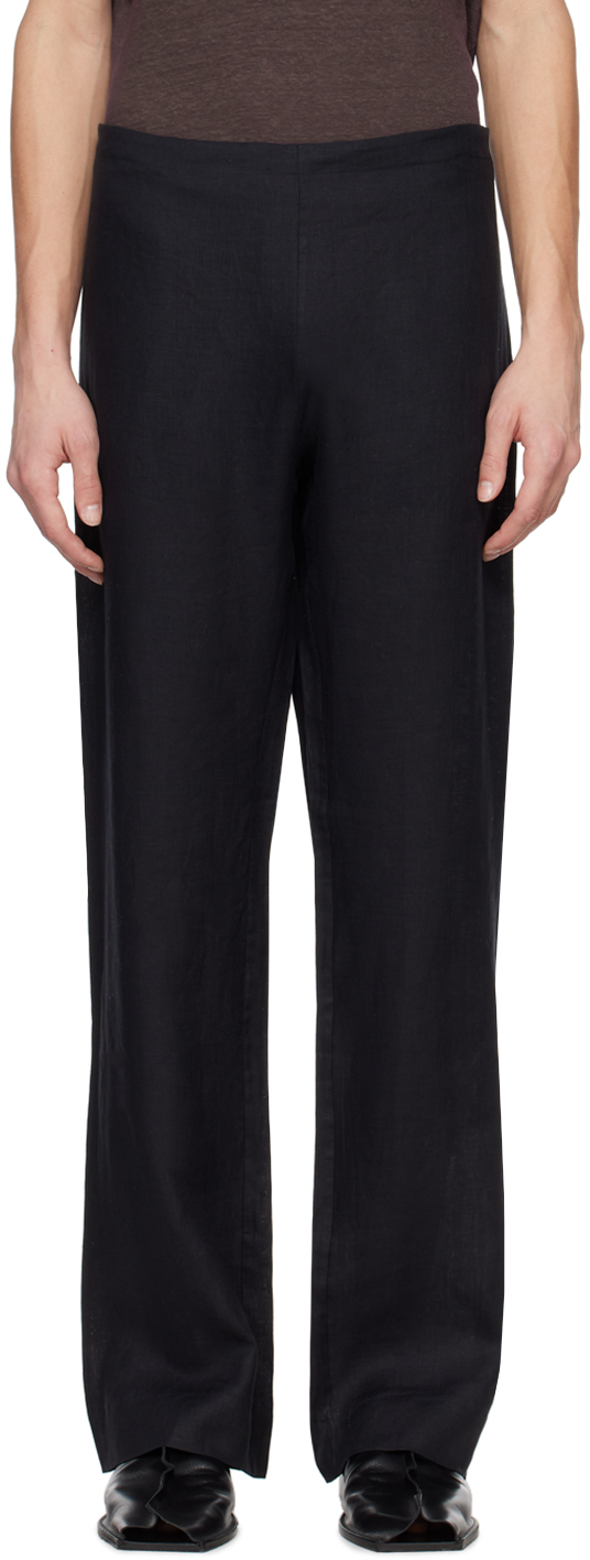 Black No.198 Trousers by Gabriela Coll Garments on Sale