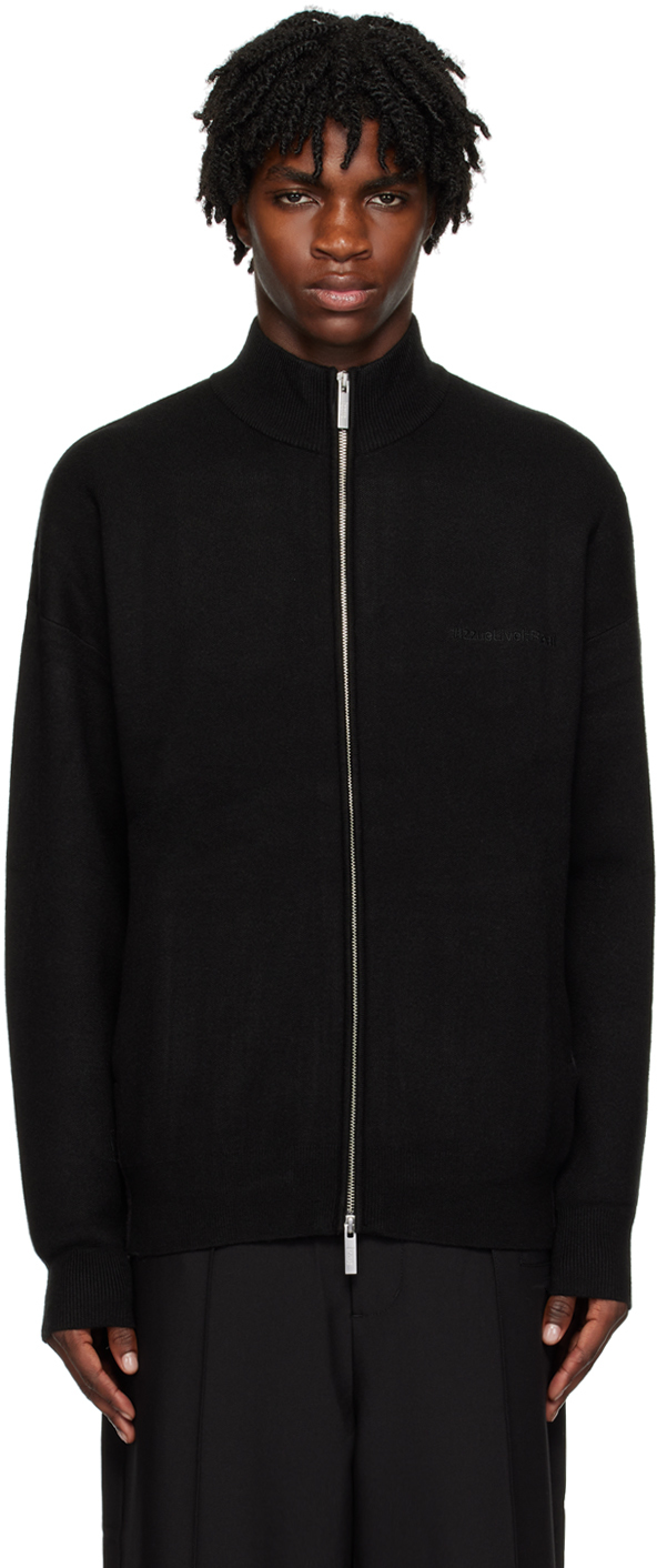 Izzue: Black Zip Jacket | SSENSE