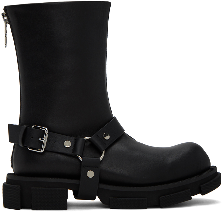 Both Black Gao Harness Boots