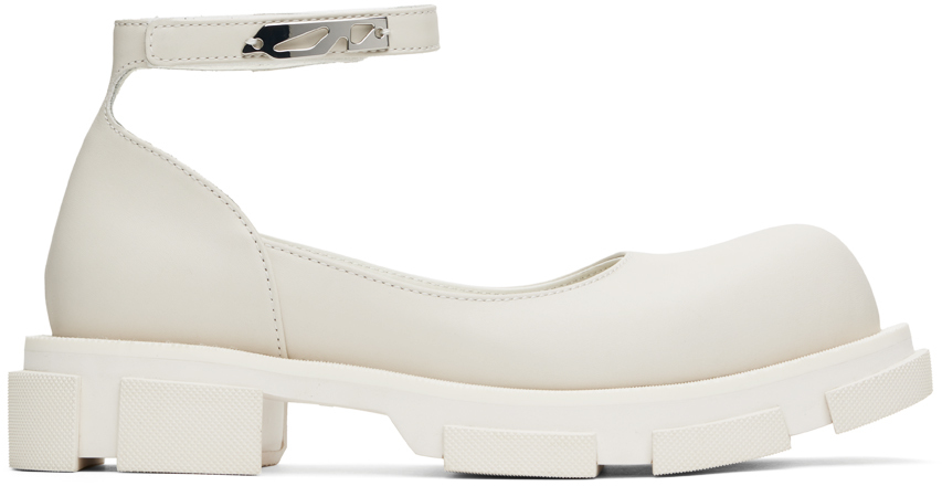 Shop Both White Gao Mary Jane Loafers