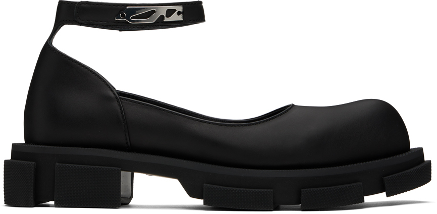 Black Gao Mary Jane Loafers