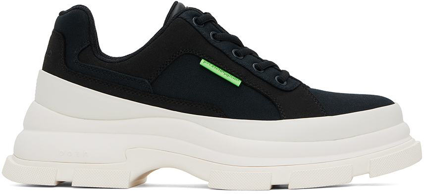 Both Black Gao Trainers In Black/white