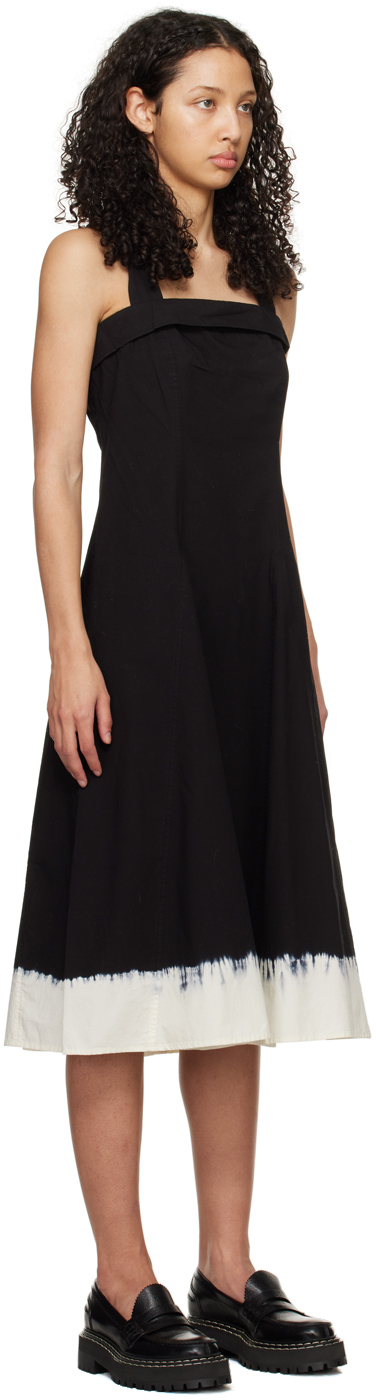 PROENZA SCHOULER BLACK PROENZA SCHOULER WHITE LABEL EDIE MIDI DRESS 