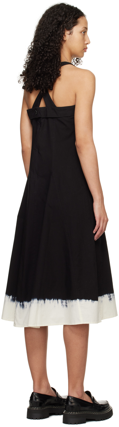 PROENZA SCHOULER BLACK PROENZA SCHOULER WHITE LABEL EDIE MIDI DRESS 