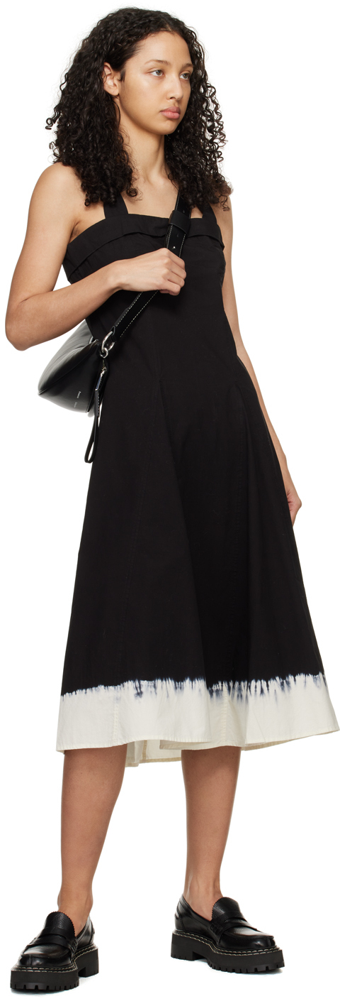 PROENZA SCHOULER BLACK PROENZA SCHOULER WHITE LABEL EDIE MIDI DRESS 