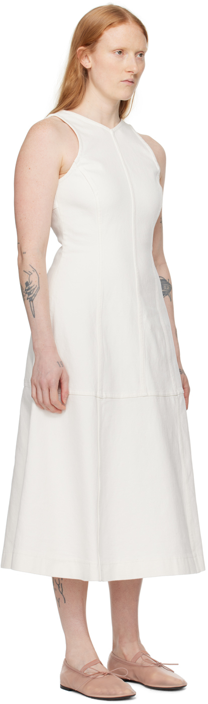 PROENZA SCHOULER OFF-WHITE PROENZA SCHOULER WHITE LABEL ARLET DENIM MIDI DRESS 