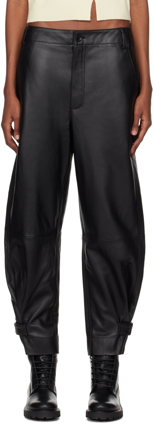 Black Proenza Schouler White Label Leather Pants