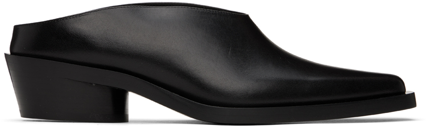 【関税込み】Proenza Schouler ブラック Bronco ミュール Proenza Schouler Bronco Leather Mules | Black | FARFETCH