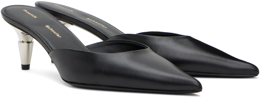 Proenza Schouler Black Spike Mules In 001 Black