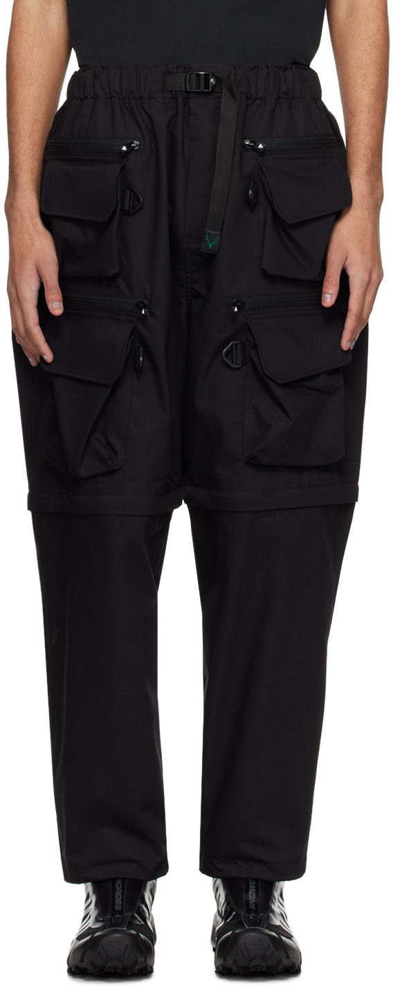 Black Multi-Pocket Cargo Pants