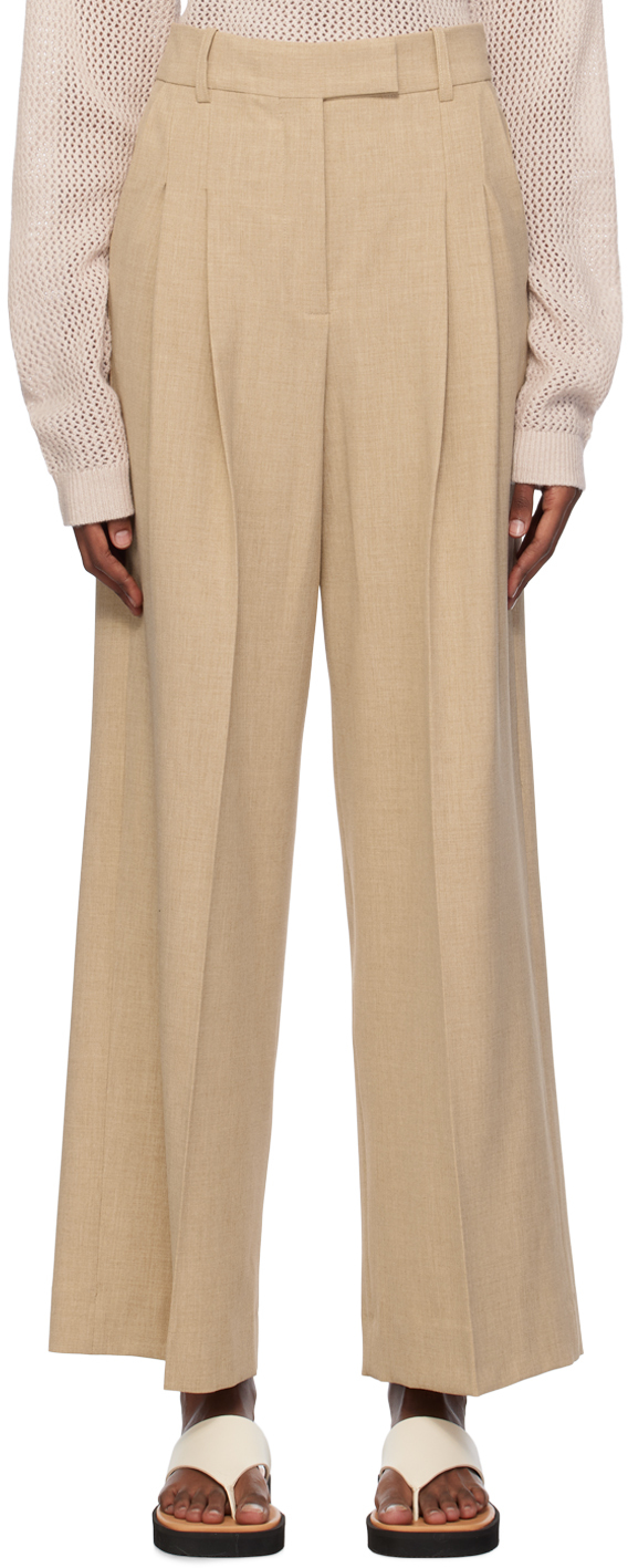 【関税込み】By Malene Birger ベージュ Cymbaria トラウザーズ Beige Cymbaria Trousers by by Malene Birger on Sale