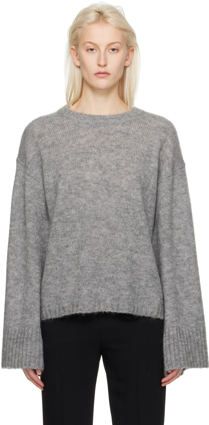 Gray Cierra Sweater by by Malene Birger on Sale