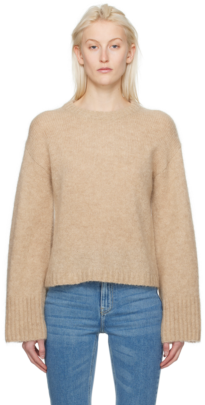 Shop By Malene Birger Beige Cierra Sweater In 18t Twill Beige