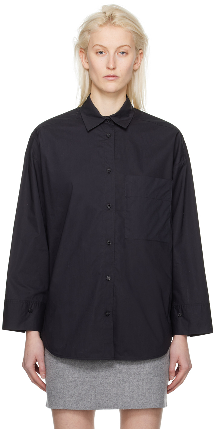 Black Derris Shirt by by Malene Birger on Sale