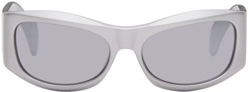Heliot Emil Silver Aether Sunglasses In Grey