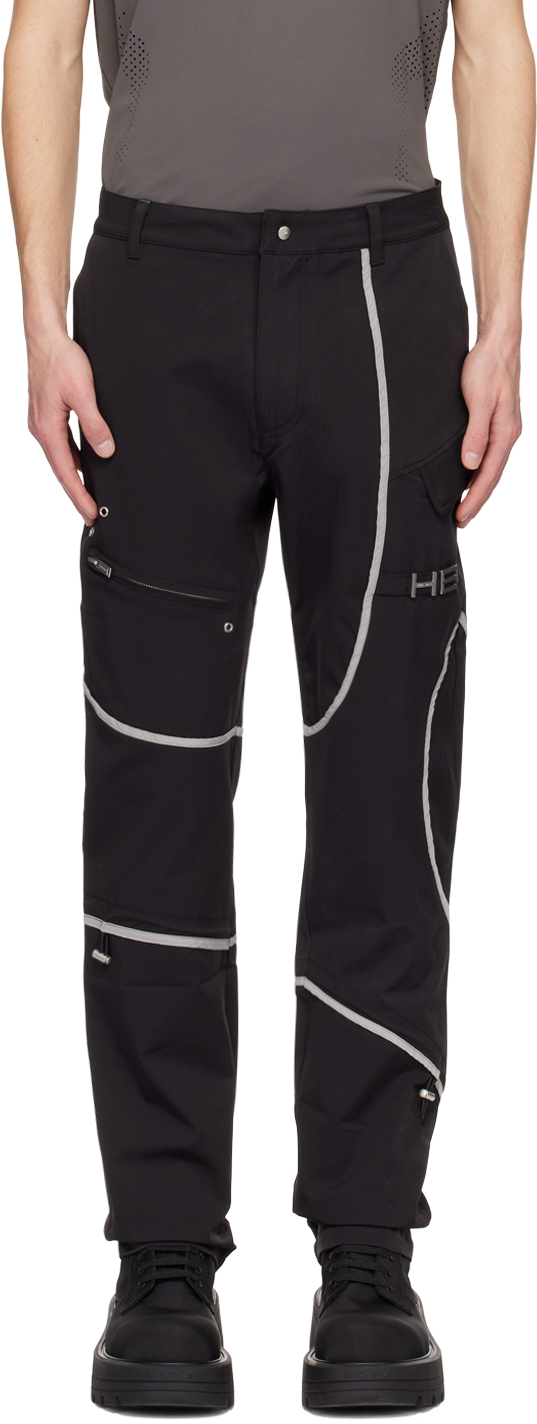Heliot Emil Ssense Exclusive Black Layered Cargo Trousers