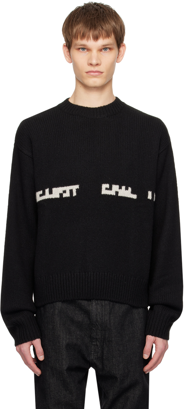 HELIOT EMIL: Black Serene Sweater | SSENSE