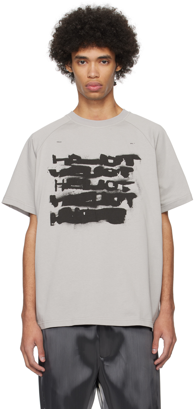 Gray Galena T-Shirt by HELIOT EMIL on Sale