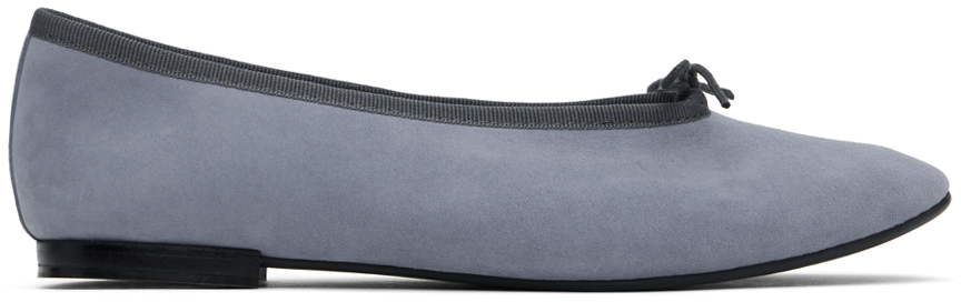 Shop Repetto Gray Lilouh Ballerina Flats In 296 Anthracite