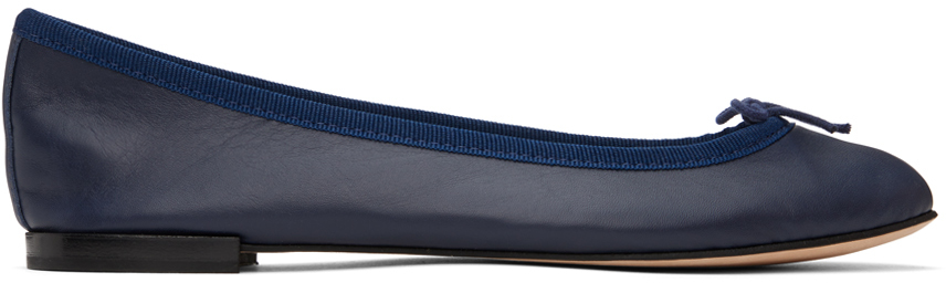 Repetto: Navy Cendrillon Ballerina Flats | SSENSE