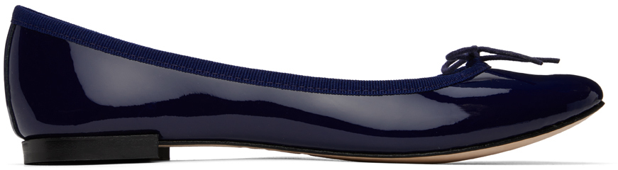 Navy Cendrillon Ballerina Flats by Repetto on Sale