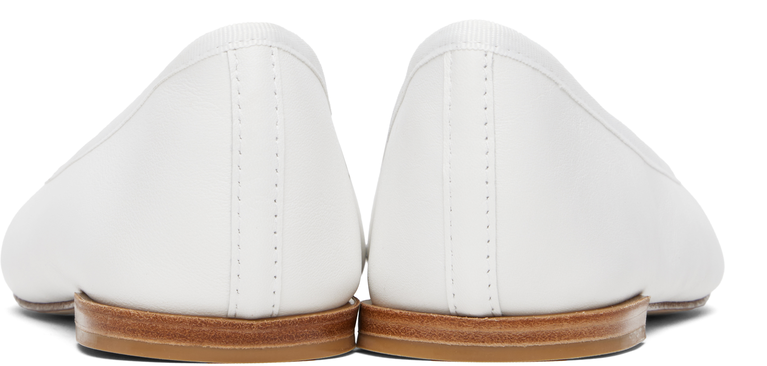 Repetto White Cendrillon Ballerina Flats