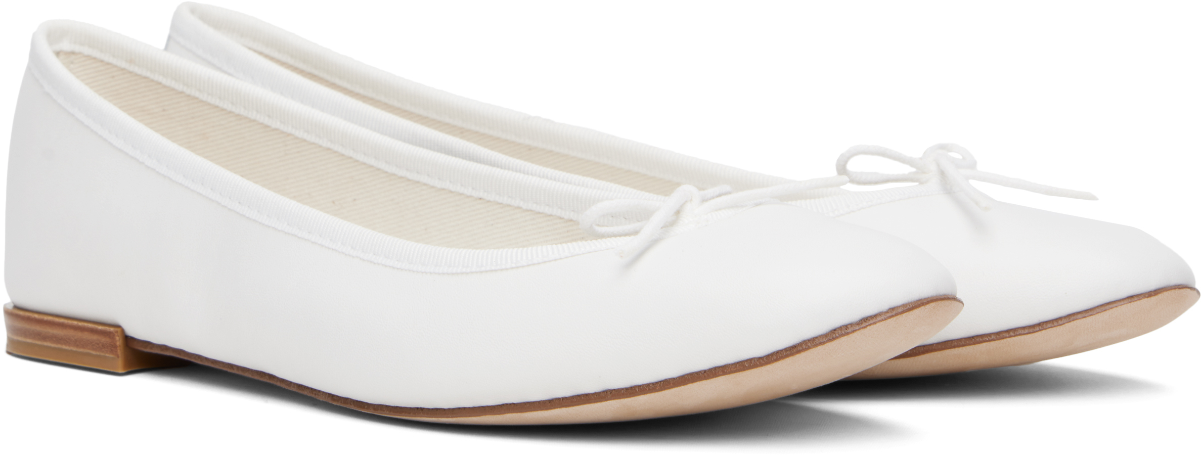 Repetto White Cendrillon Ballerina Flats
