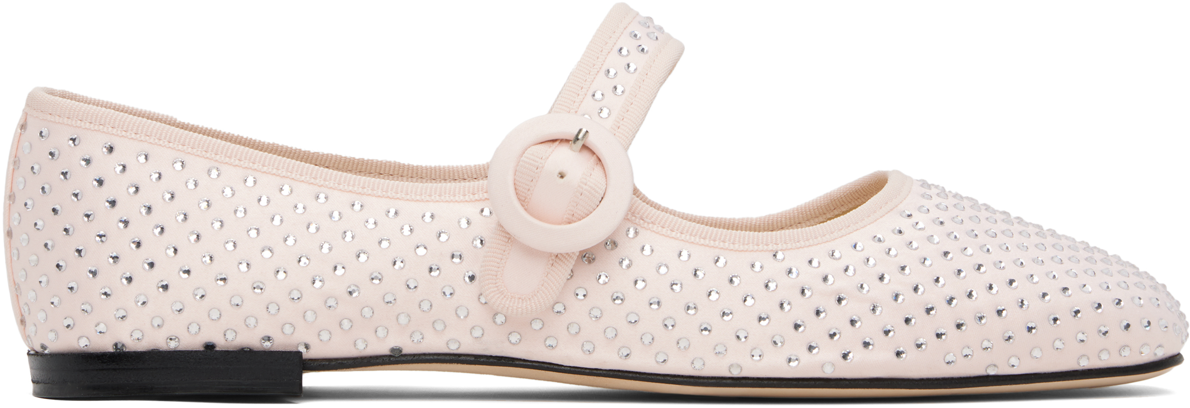 Pink Georgia Mary Jane Ballerina Flats