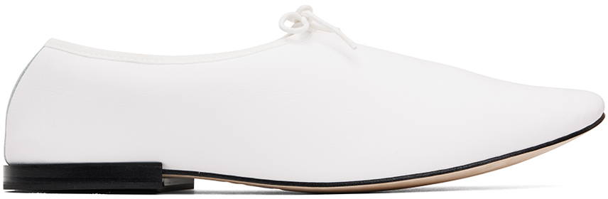 White Lucien Loafers