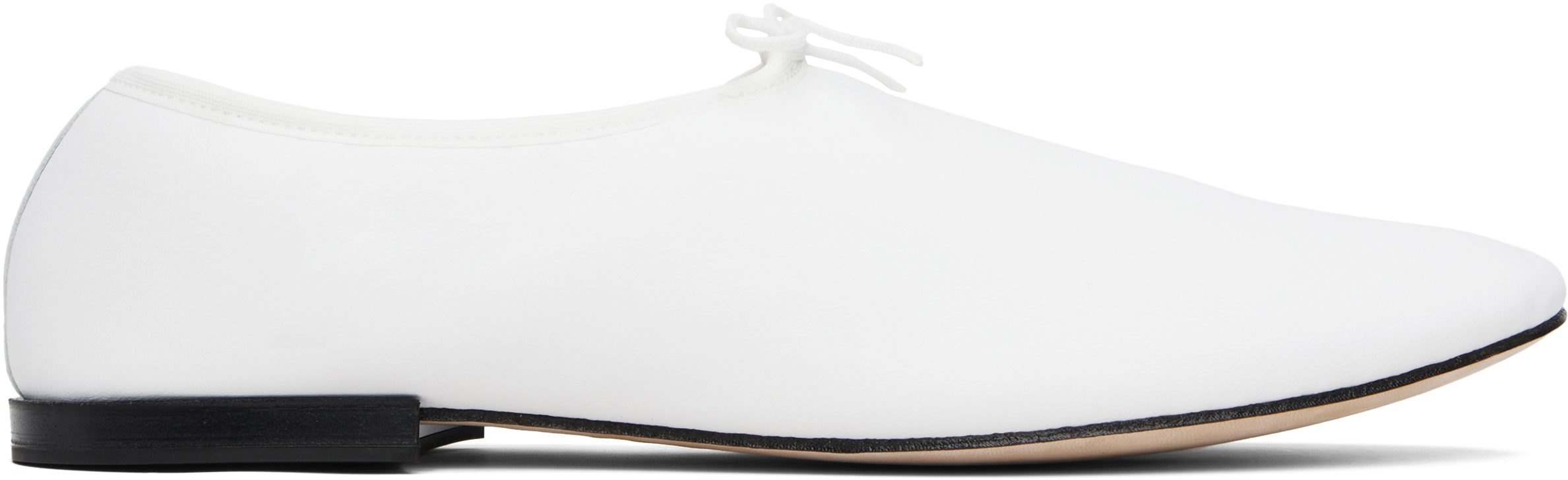 【関税込み】Repetto ホワイト Lucien Ballet スリッポン Repettoのホワイト Lucien Ballet スリッポンがセール中