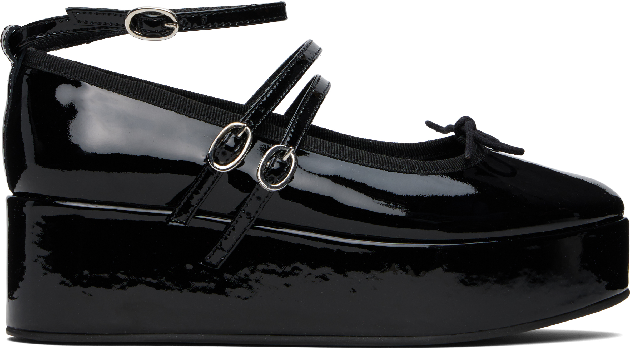 REPETTO BLACK CENDRILLON PLATFORM HEELS