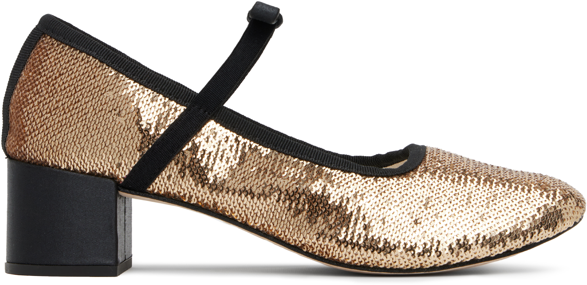 Gold Guillemette Mary-Jane Heels