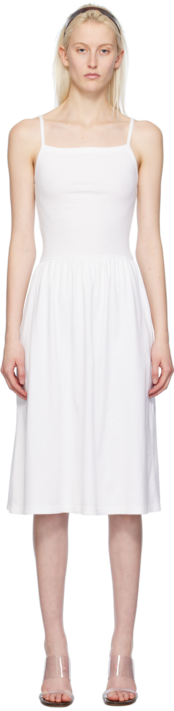 White LaPointe Midi Dress