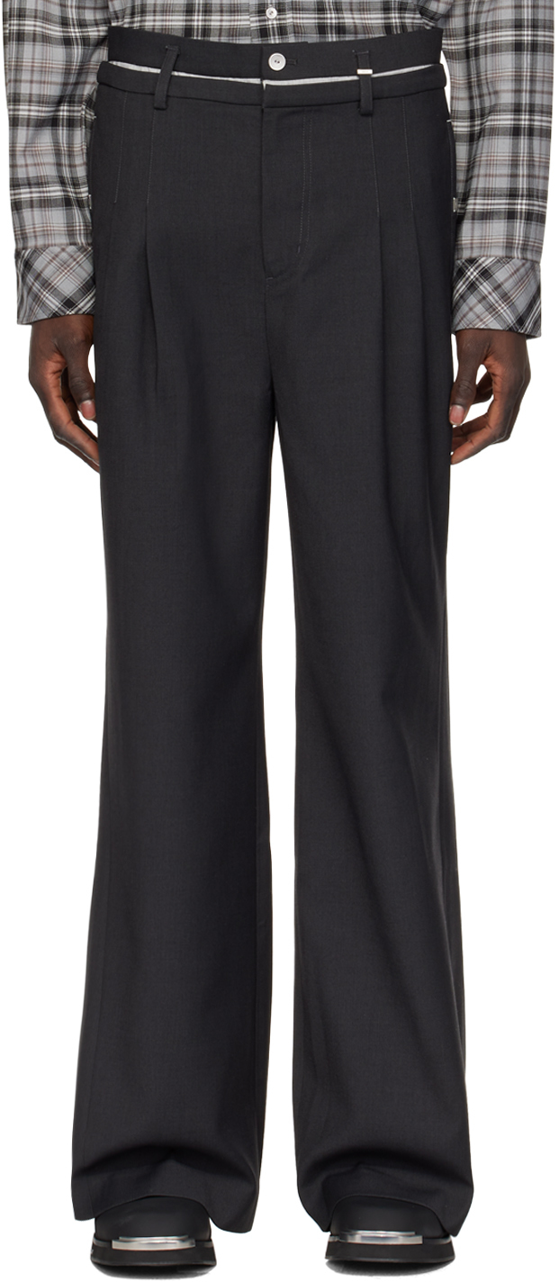 Gray Four-Pocket Trousers