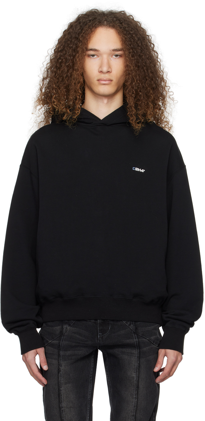 C2H4: Black Staff Uniform Hoodie | SSENSE