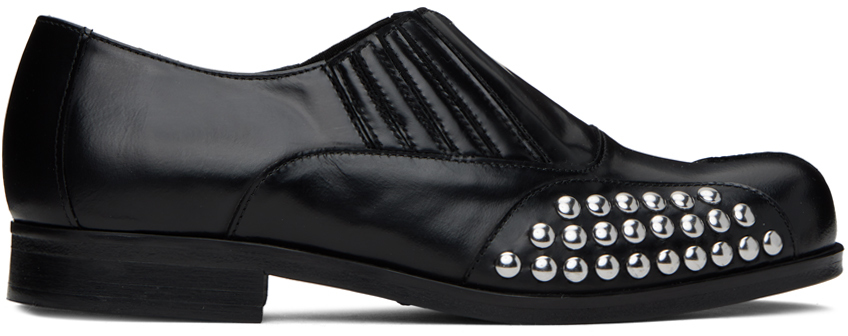 Stefan Cooke: Black Studded Loafers | SSENSE