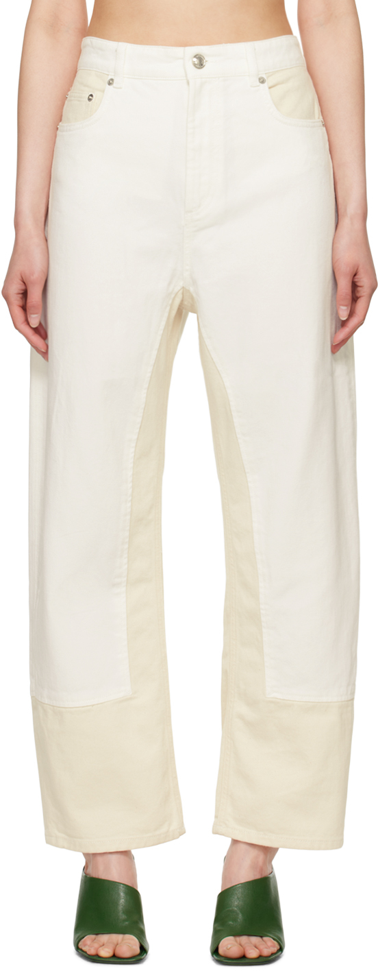 【送料&関税込】Sportmax Jeans Blanc White Zenica Jeans by Sportmax on Sale