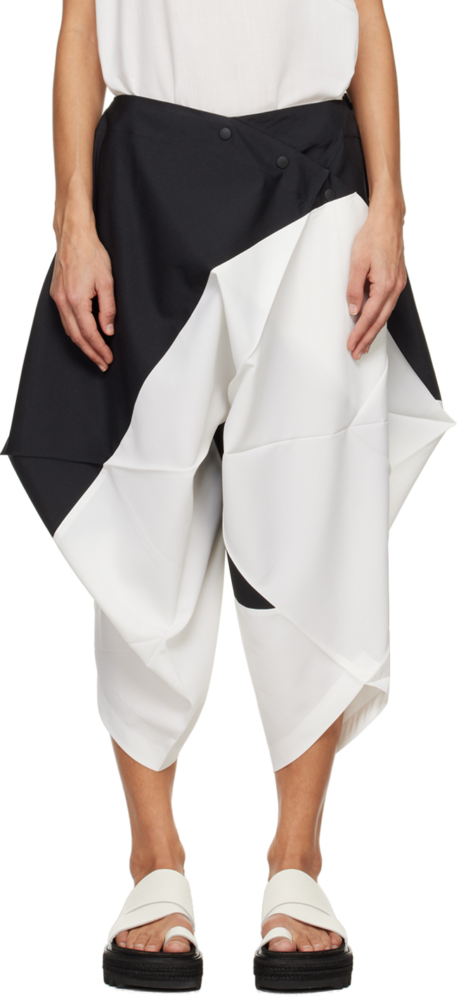 Black & White Switching Volume Trousers
