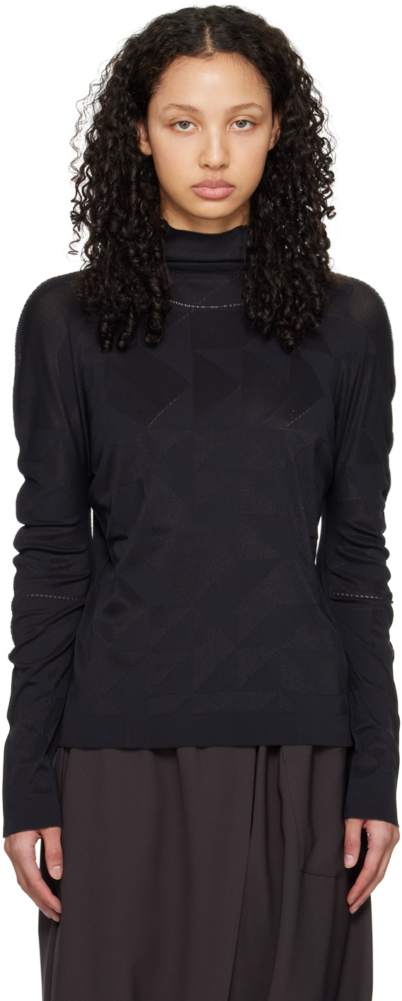 Black A-POC Turtleneck