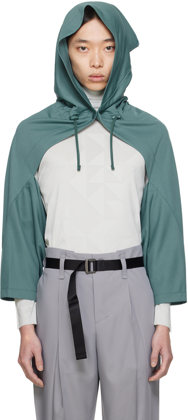 132 5. ISSEY MIYAKE: Green 132 5.㎡ Cardigan | SSENSE Canada