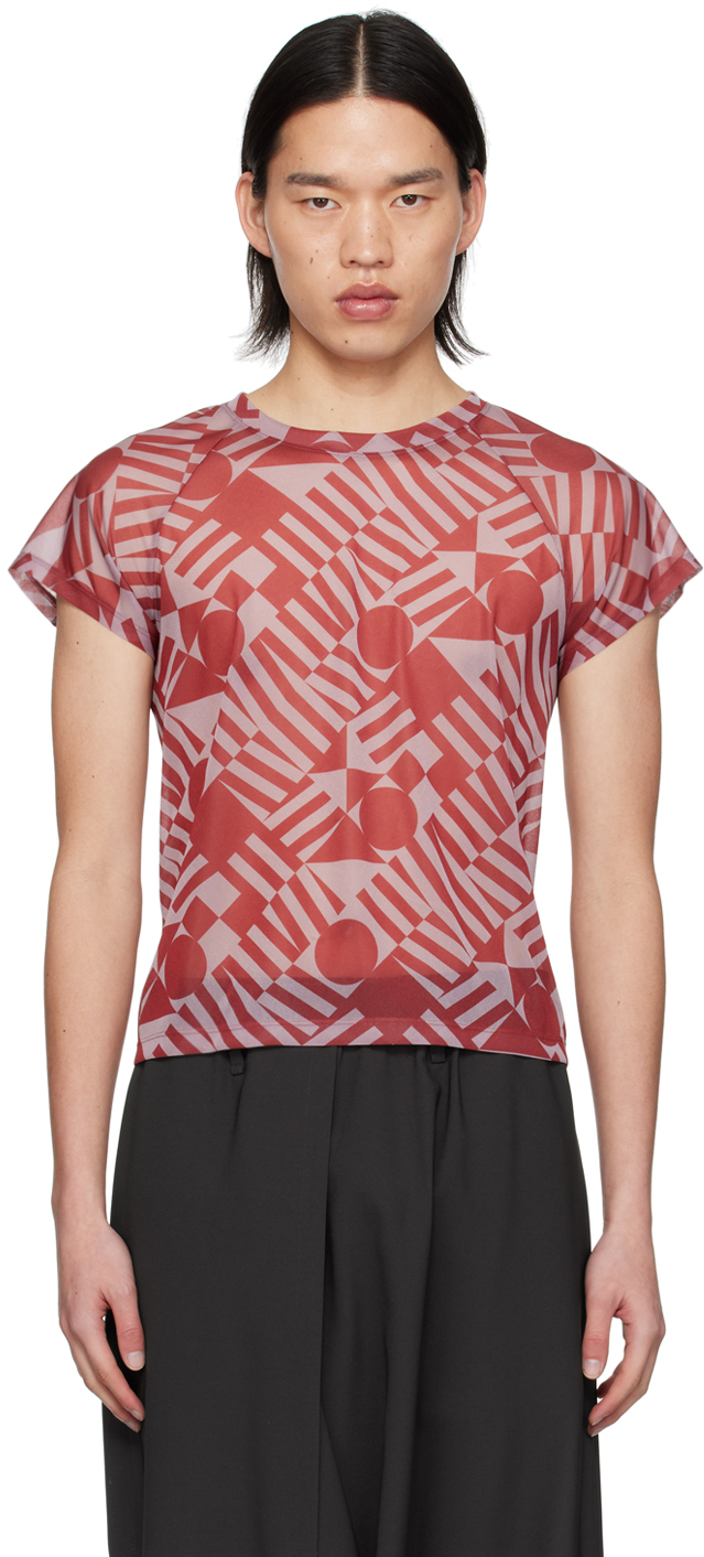Red & Pink Graphic T-Shirt