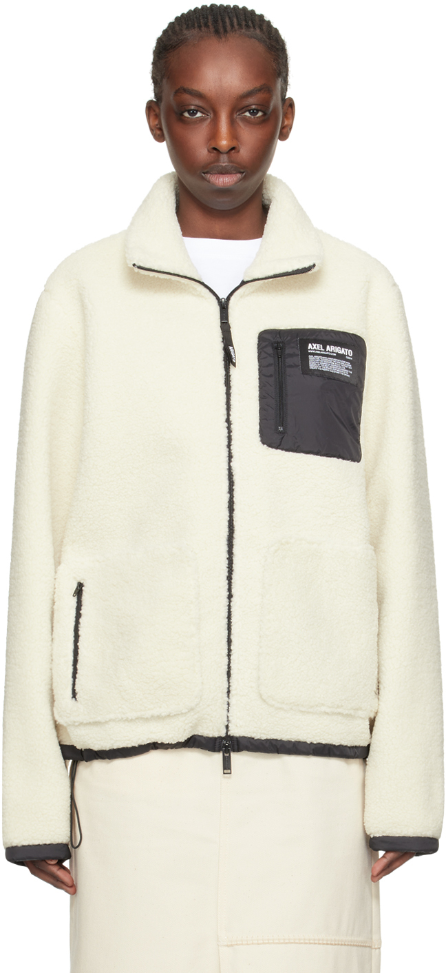 Veste Blouson Simili Cuir Blanc Cassé Camaieu - Taille 40 Neuve