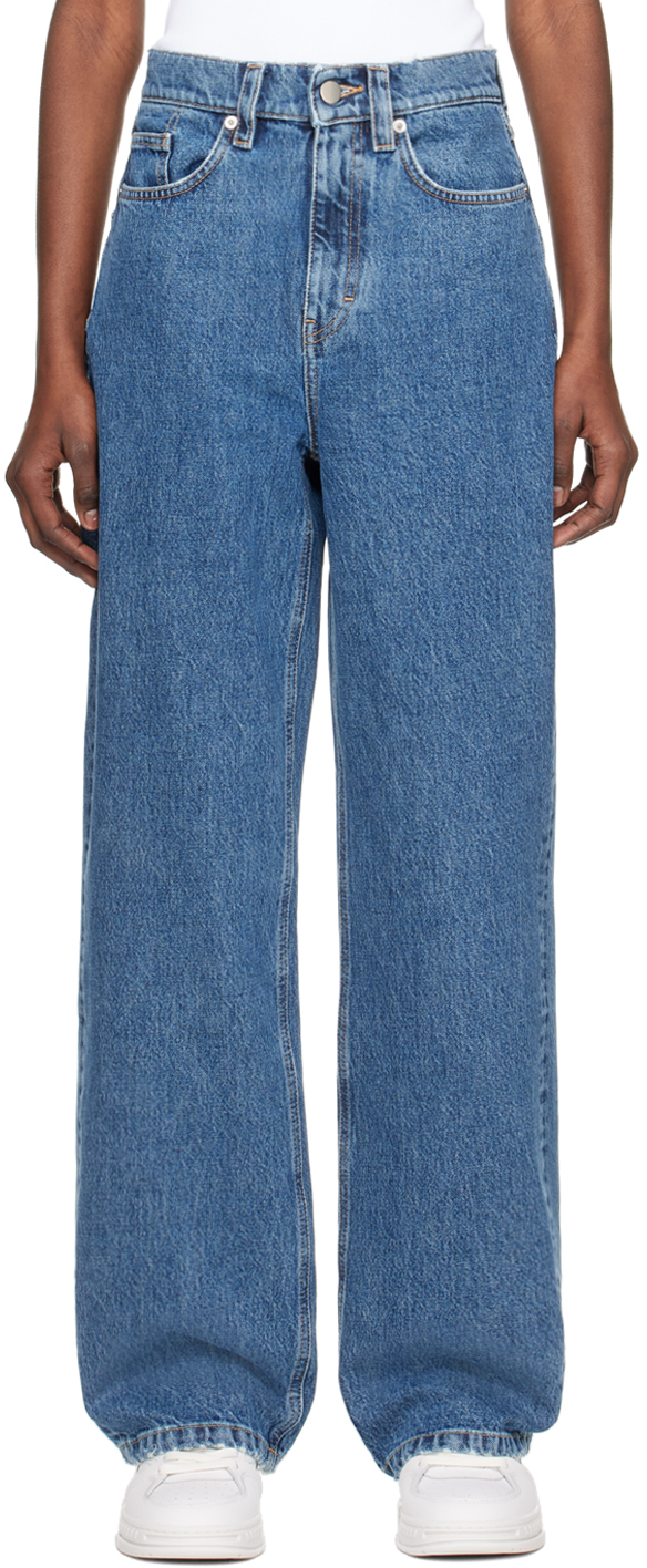 Axel Arigato Blue Sly Jeans In Light Blue